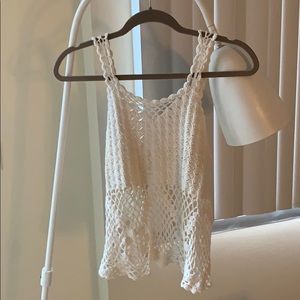 White crochet top from Cuba
